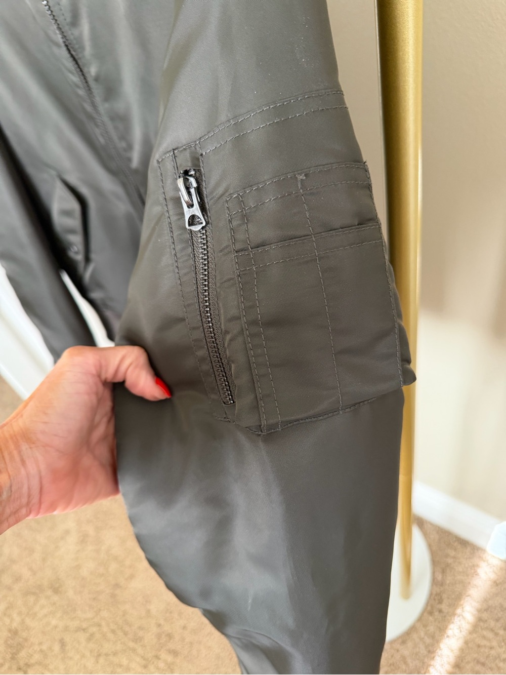ME+EM Women’s Olive Bomber Jacket - ME+EM - Picture 5 of 7